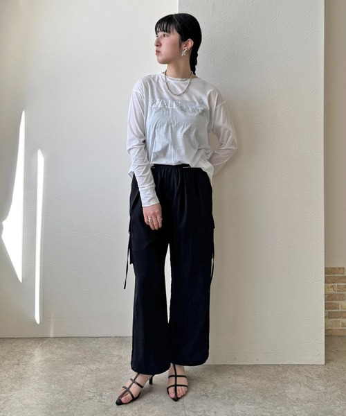 LHELBIE(レルビエ)の「【2WAY】ドロストヘムカーゴパンツ(カーゴパンツ・レディース・カーキ/ライトベージュ/ブラック・M)」の21枚目の写真