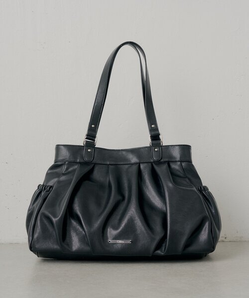 Chico(チコ)の「BIGギャザートートバッグ(トートバッグ・レディース・ピンク系その他3/ブラック/アイボリー/ベージュ系その他3・FREE)」の1枚目の写真