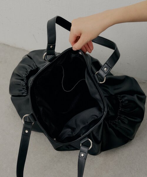 Chico(チコ)の「BIGギャザートートバッグ(トートバッグ・レディース・ピンク系その他3/ブラック/アイボリー/ベージュ系その他3・FREE)」の13枚目の写真