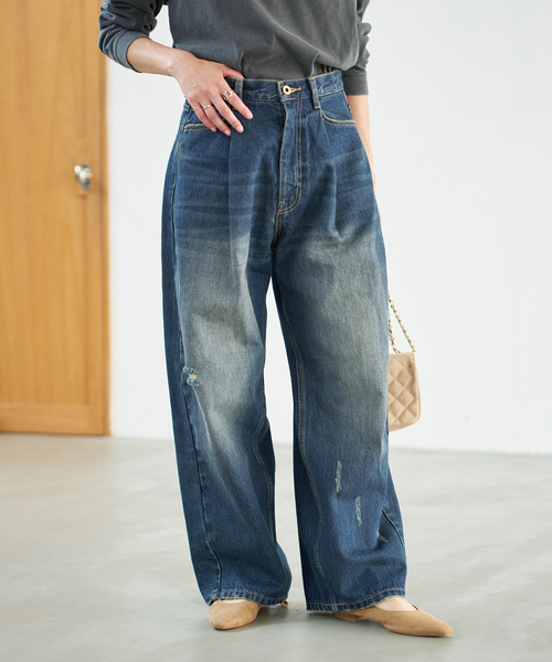 WEB限定サイズ有り / 追加》5 1/2 TUCKBARREL DENIM（デニムパンツ