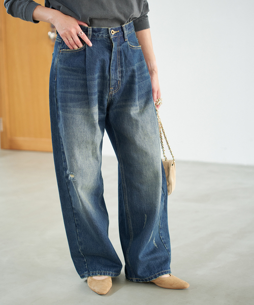 WEB限定サイズ有り / 追加》5 1/2 TUCKBARREL DENIM（デニムパンツ