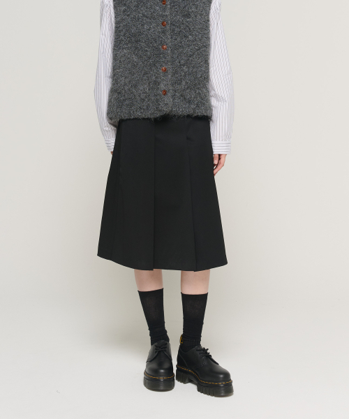 CARGOBROS FOR WOMAN（カーゴブロスフォーウィメン）の「Aラインミディプリーツスカート（ブラック）（スカート・レディース・その他・SMALL/MEDIUM）」の5枚目の写真