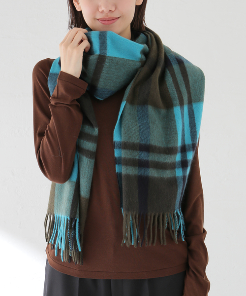 JOURNAL STANDARD（ジャーナルスタンダード）の「【Joshua Ellis / ジョシュア エリス】5 Col Block Check（マフラー・レディース・ブルー・FREE）」の5枚目の写真