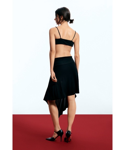 Desigual（デシグアル）の「【Desigual × EGONLAB】アシンメトリー ブラックショートスカート（スカート・レディース・ブラック・S/M/L/XL）」の3枚目の写真