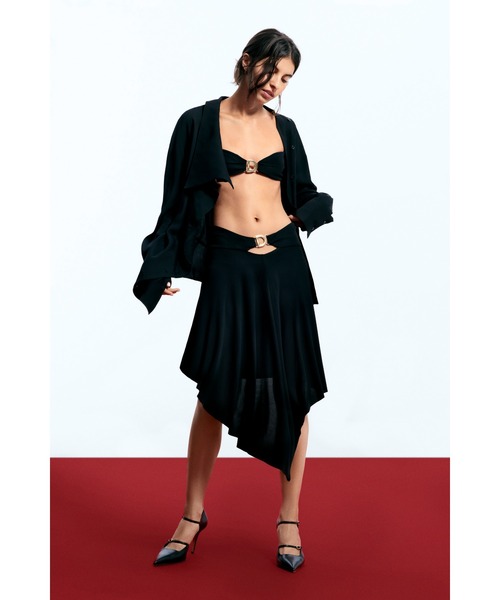 Desigual（デシグアル）の「【Desigual × EGONLAB】アシンメトリー ブラックショートスカート（スカート・レディース・ブラック・S/M/L/XL）」の4枚目の写真