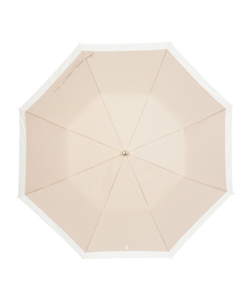 POLO RALPH LAUREN(ポロ ラルフ ローレン)の「【WEB限定】遮光100% 晴雨兼用 折りたたみ日傘 竹手元 切り継ぎ ”ワンポイント”(折りたたみ傘・レディース・ベージュ/ネイビー/ホワイト×ネイビー/オフホワイト・FREE)」の15枚目の写真
