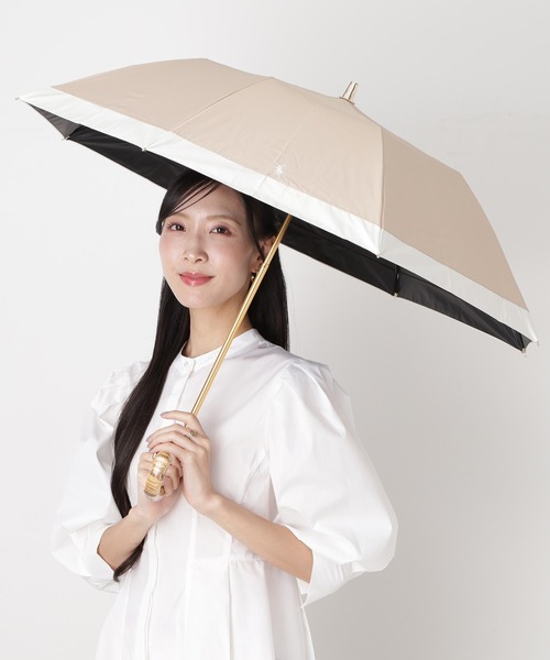 【ピーチ】ラルフローレン 折りたたみ日傘 晴雨兼用 POLO RALPH LAUREN（ポロ・ラルフローレン） 折りたたみ傘 「WEB限定