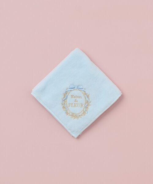 リボンフレーム刺繍タオルハンカチ（ハンカチ/ハンドタオル）｜Maison