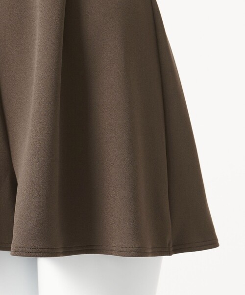 green label relaxing（グリーンレーベルリラクシング）の「ジョーゼット風 バックオープン オールインワン スイムウェア / 水着（水着・レディース・オフホワイト/ブラック/ダークブラウン・FREE）」の10枚目の写真