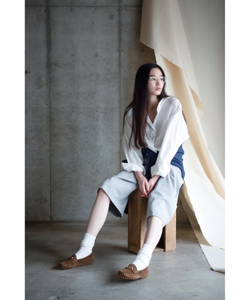 k3&co.（ケイスリーアンドコー）の「Loose half pants（スウェットパンツ・レディース・グレー/Black・ONE SIZE）」の3枚目の写真