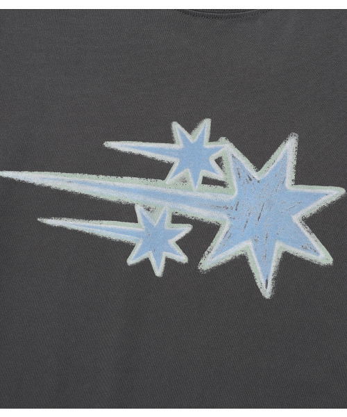 NICE GHOST CLUB(ナイスゴーストクラブ)の「DRAWING 3STAR LS TEE_CHARCOAL(NG2GSUT560A)(Tシャツ/カットソー・レディース・チャコール・SMALL/MEDIUM/LARGE)」の7枚目の写真