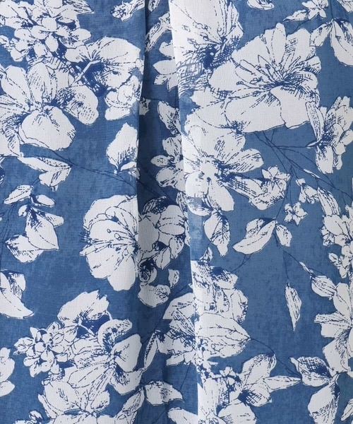 MK MICHEL KLEIN（エムケーミッシェルクラン）の「花柄シフォンブラウス/洗える（シャツ/ブラウス・レディース・ブルー/ネイビー・38）」の19枚目の写真