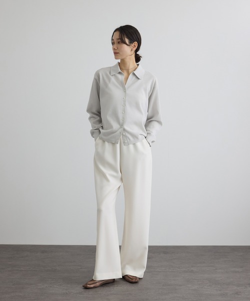 SALON adam et rope'（サロン アダム エ ロペ）の「【WEB限定】ドライタッチスキッパーカーディガン（カーディガン/ボレロ・レディース・ネイビー/ブラウン/グレー系その他・FREE）」の5枚目の写真