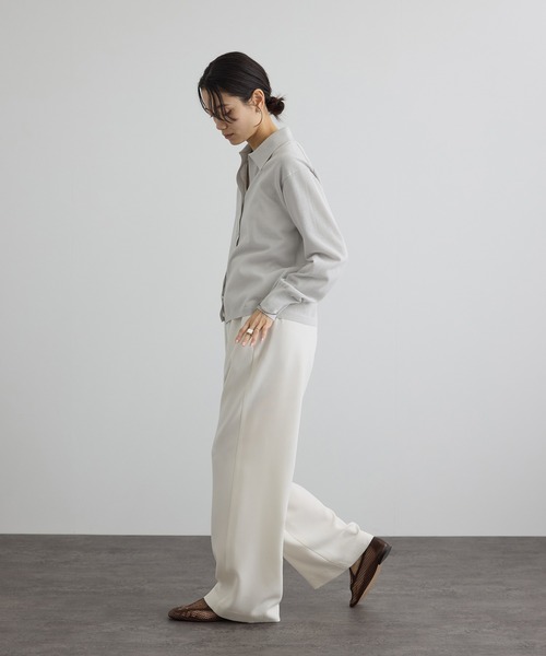 SALON adam et rope'（サロン アダム エ ロペ）の「【WEB限定】ドライタッチスキッパーカーディガン（カーディガン/ボレロ・レディース・ネイビー/ブラウン/グレー系その他・FREE）」の8枚目の写真