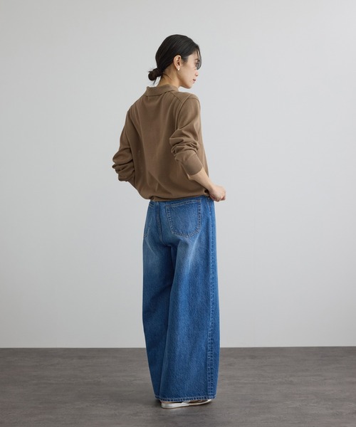 SALON adam et rope'（サロン アダム エ ロペ）の「【WEB限定】ドライタッチスキッパーカーディガン（カーディガン/ボレロ・レディース・ネイビー/ブラウン/グレー系その他・FREE）」の11枚目の写真