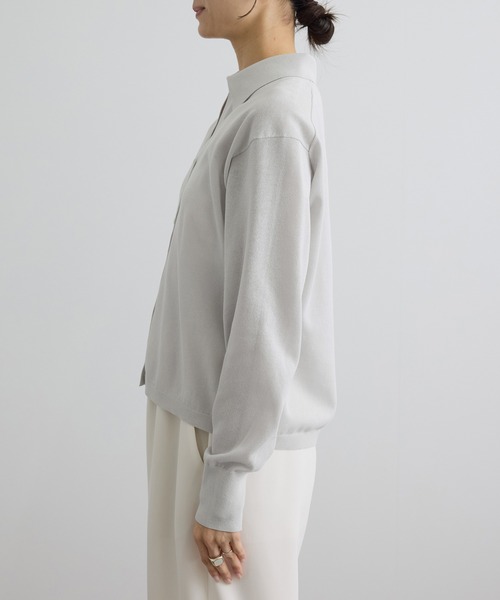 SALON adam et rope'（サロン アダム エ ロペ）の「【WEB限定】ドライタッチスキッパーカーディガン（カーディガン/ボレロ・レディース・ネイビー/ブラウン/グレー系その他・FREE）」の17枚目の写真