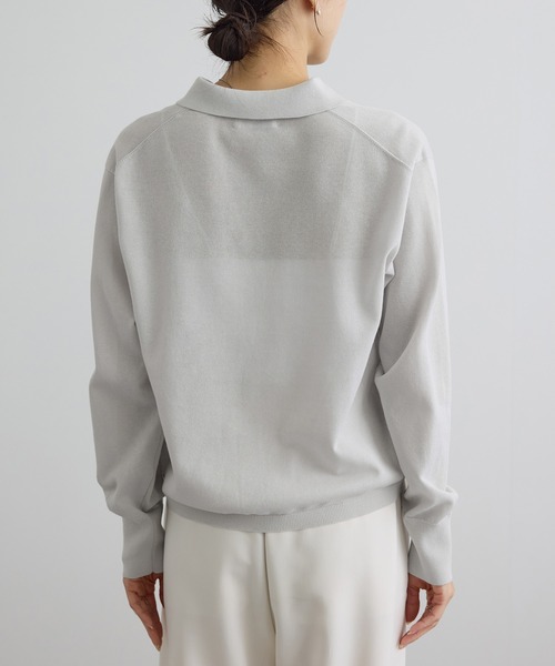 SALON adam et rope'（サロン アダム エ ロペ）の「【WEB限定】ドライタッチスキッパーカーディガン（カーディガン/ボレロ・レディース・ネイビー/ブラウン/グレー系その他・FREE）」の18枚目の写真