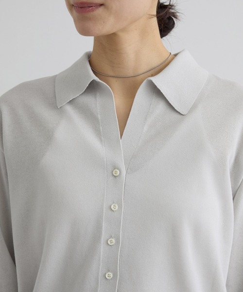 SALON adam et rope'（サロン アダム エ ロペ）の「【WEB限定】ドライタッチスキッパーカーディガン（カーディガン/ボレロ・レディース・ネイビー/ブラウン/グレー系その他・FREE）」の19枚目の写真