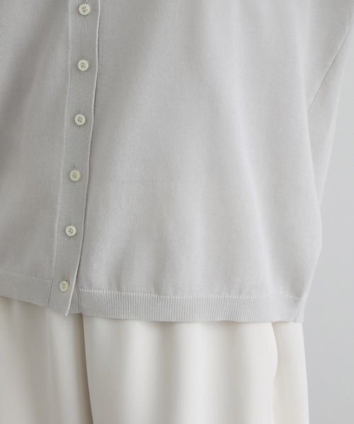 SALON adam et rope'（サロン アダム エ ロペ）の「【WEB限定】ドライタッチスキッパーカーディガン（カーディガン/ボレロ・レディース・ネイビー/ブラウン/グレー系その他・FREE）」の21枚目の写真