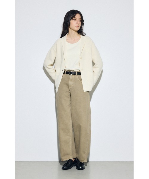 AZUL by moussy（アズールバイマウジー）の「ニットテーラードジャケット（テーラードジャケット・レディース・オフホワイト/ブラック・SMALL/MEDIUM）」の21枚目の写真