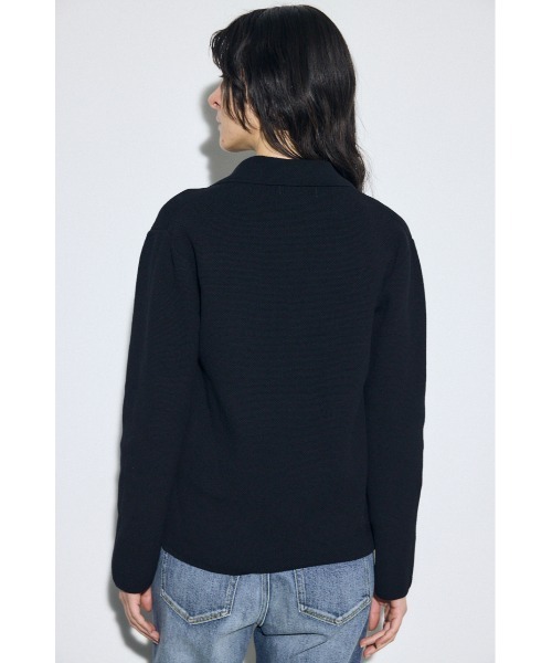 AZUL by moussy（アズールバイマウジー）の「ニットテーラードジャケット（テーラードジャケット・レディース・オフホワイト/ブラック・SMALL/MEDIUM）」の10枚目の写真