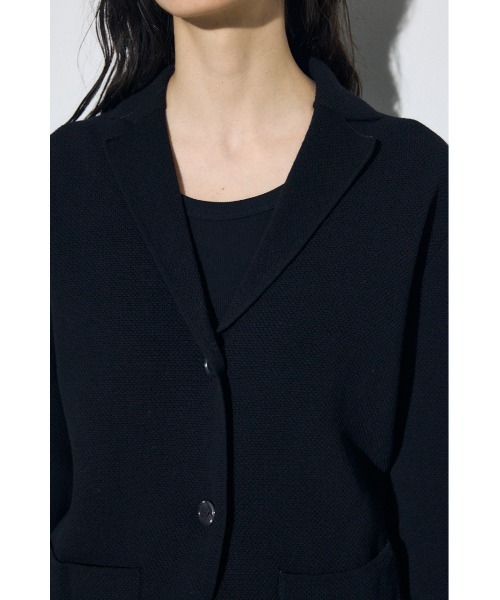 AZUL by moussy（アズールバイマウジー）の「ニットテーラードジャケット（テーラードジャケット・レディース・オフホワイト/ブラック・SMALL/MEDIUM）」の12枚目の写真