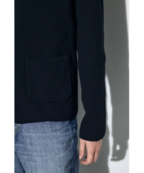 AZUL by moussy（アズールバイマウジー）の「ニットテーラードジャケット（テーラードジャケット・レディース・オフホワイト/ブラック・SMALL/MEDIUM）」の15枚目の写真