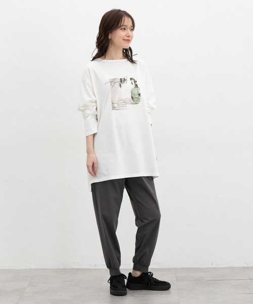 Honeys(ハニーズ)の「【ハニさら・アクティブウェア・接触冷感・吸水速乾・UVカット】快適クールイージーパンツ(その他パンツ・レディース・ブラック/ネイビー/スミクロ・S/M/LL/L/3L)」の11枚目の写真