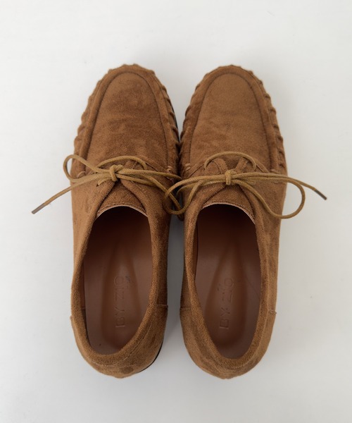 CANAL JEAN（キャナルジーン）の「El mar　フェイクスウェードモカシン（モカシン/デッキシューズ・レディース・ブラック/キャメル・23.5/24.5/24）」の4枚目の写真