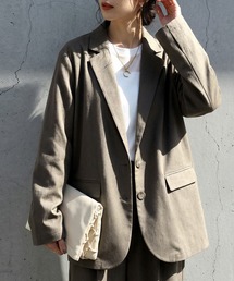 antiqua（アンティカ）の「長袖 無地 羽織 テーラード ジャケット（テーラードジャケット）」