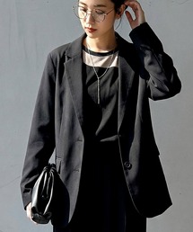 antiqua（アンティカ）の「長袖 無地 羽織 テーラード ジャケット（テーラードジャケット）」