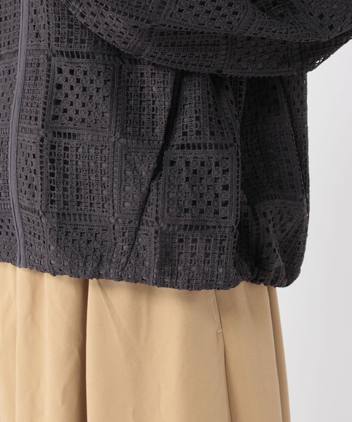 studio CLIP（スタディオクリップ）の「レースブルゾン（ブルゾン・レディース・オフホワイト/チャコール・FREE）」の13枚目の写真