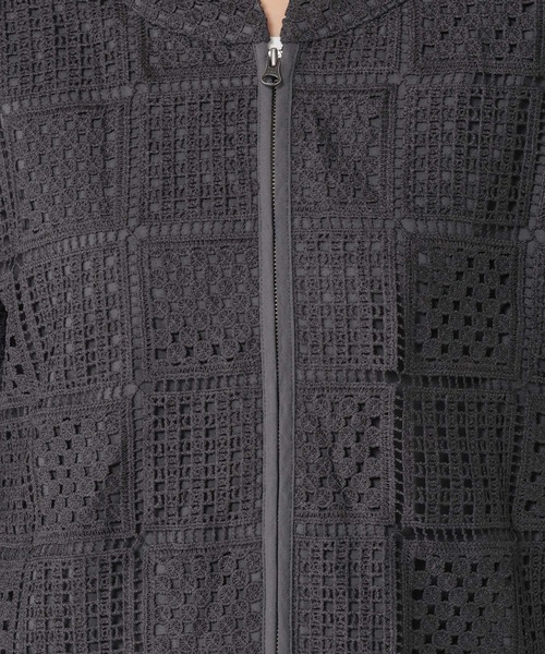 studio CLIP（スタディオクリップ）の「レースブルゾン（ブルゾン・レディース・オフホワイト/チャコール・FREE）」の18枚目の写真