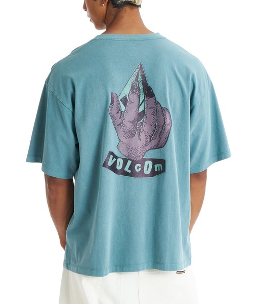 VOLCOM(ボルコム)の「VOLCOM メンズ GRAB THE STONE SS TEE Tシャツ 【2026年春夏モデル】(Tシャツ/カットソー・メンズ・ブルー系その他/ブラック/オフホワイト・X-LARGE/LARGE/MEDIUM/SMALL)」の3枚目の写真