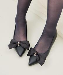 INGNI | パールビジュー付きリボンパンプス(パンプス)