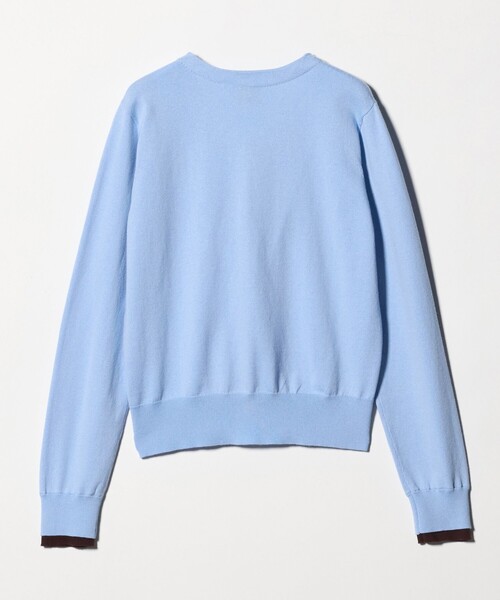 UNITED ARROWS（ユナイテッドアローズ）の「エンブロイダリー バイカラー カーディガン ‐ウォッシャブル‐（カーディガン/ボレロ・レディース・グレー系/ネイビー/ライトブルー・FREE）」の13枚目の写真