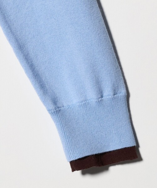 UNITED ARROWS（ユナイテッドアローズ）の「エンブロイダリー バイカラー カーディガン ‐ウォッシャブル‐（カーディガン/ボレロ・レディース・グレー系/ネイビー/ライトブルー・FREE）」の15枚目の写真