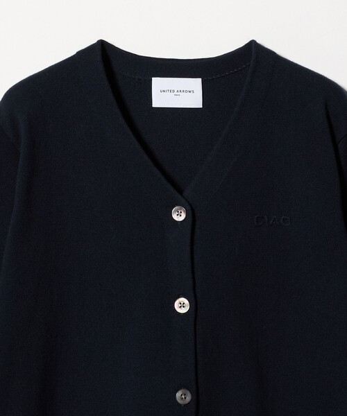 UNITED ARROWS（ユナイテッドアローズ）の「エンブロイダリー バイカラー カーディガン ‐ウォッシャブル‐（カーディガン/ボレロ・レディース・グレー系/ネイビー/ライトブルー・FREE）」の19枚目の写真