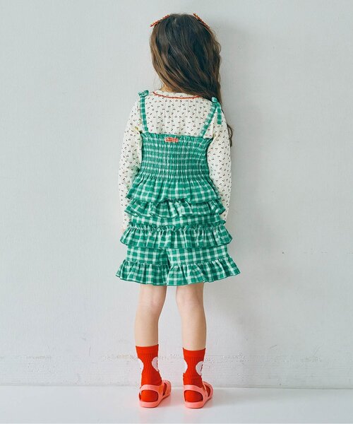 p.premier（ピードットプルミエ）の「針抜きカットソープルオーバー（Tシャツ/カットソー・キッズ・ピンク/レッド/アイボリー・80/90/100/110/120/130/140）」の6枚目の写真