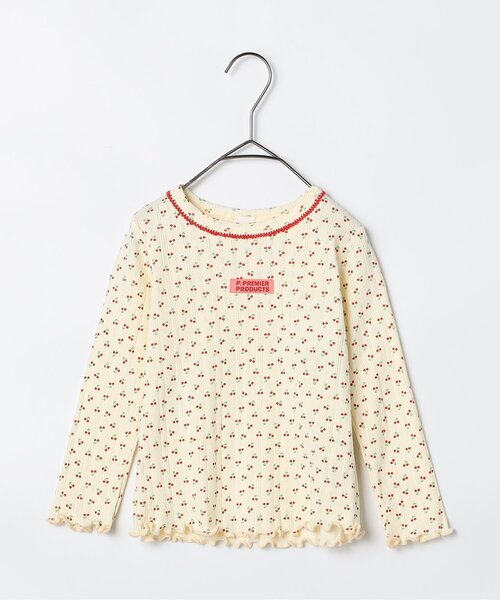 p.premier（ピードットプルミエ）の「針抜きカットソープルオーバー（Tシャツ/カットソー・キッズ・ピンク/レッド/アイボリー・80/90/100/110/120/130/140）」の18枚目の写真