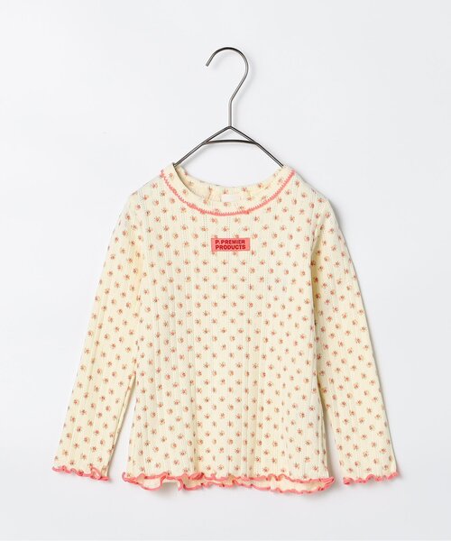 p.premier（ピードットプルミエ）の「針抜きカットソープルオーバー（Tシャツ/カットソー・キッズ・ピンク/レッド/アイボリー・80/90/100/110/120/130/140）」の21枚目の写真