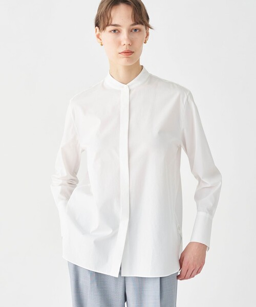 TOMORROWLAND collection(トゥモローランドコレクション)の「コンパクトブロード シフォンボウタイブラウス(シャツ/ブラウス・レディース・ホワイト・36)」の12枚目の写真