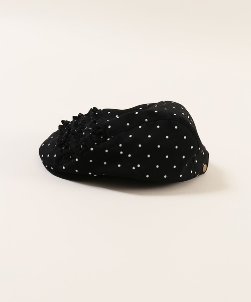 WC（ダブル シー）の「アソートパターンフリルハンチング（ハンチング/ベレー帽・レディース・ブラック系その他/ドット・FREE）」の22枚目の写真