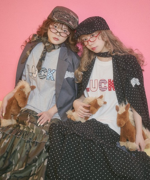 WC（ダブル シー）の「アソートパターンフリルハンチング（ハンチング/ベレー帽・レディース・ブラック系その他/ドット・FREE）」の18枚目の写真