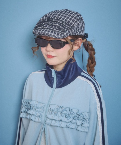 WC（ダブル シー）の「アソートパターンフリルハンチング（ハンチング/ベレー帽・レディース・ブラック系その他/ドット・FREE）」の14枚目の写真