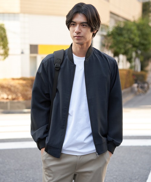 ikka（イッカ）の「【雑誌MonoMax4月号掲載】イージーケアリネンライクブルゾン「小泉孝太郎さん着用モデル」（ブルゾン・メンズ・チャコール/グレイッシュベージュ/ネイビー/グレー・M/L/XL/S）」の15枚目の写真
