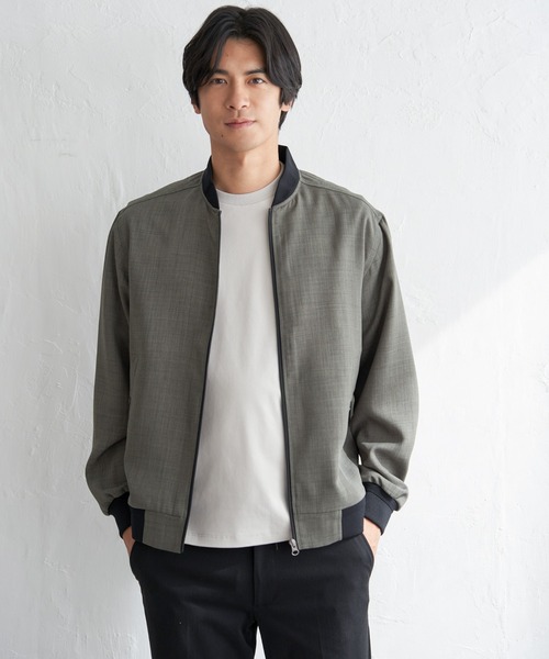 ikka（イッカ）の「【雑誌MonoMax4月号掲載】イージーケアリネンライクブルゾン「小泉孝太郎さん着用モデル」（ブルゾン・メンズ・チャコール/グレイッシュベージュ/ネイビー/グレー・M/L/XL/S）」の18枚目の写真