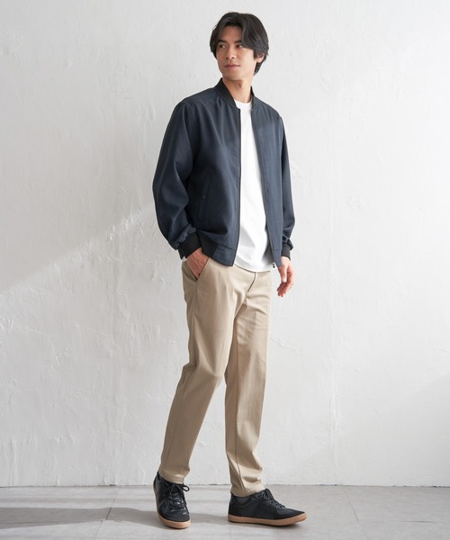 ikka（イッカ）の「【雑誌MonoMax4月号掲載】イージーケアリネンライクブルゾン「小泉孝太郎さん着用モデル」（ブルゾン・メンズ・チャコール/グレイッシュベージュ/ネイビー/グレー・M/L/XL/S）」の13枚目の写真