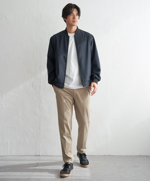 ikka（イッカ）の「【雑誌MonoMax4月号掲載】イージーケアリネンライクブルゾン「小泉孝太郎さん着用モデル」（ブルゾン・メンズ・チャコール/グレイッシュベージュ/ネイビー/グレー・M/L/XL/S）」の14枚目の写真