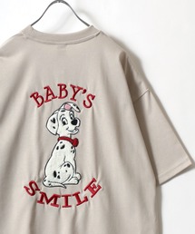 MICKEY MOUSE（ミッキーマウス）の「2026SS Disney/ディズニー ミッキー/ミニー/ベイマックス /トイ・ストーリー /ズートピア /101匹わんちゃん オーバーサイズ フロント バックサガラ刺繍 半袖Ｔシャツ レディース メンズ（Tシャツ/カットソー）」